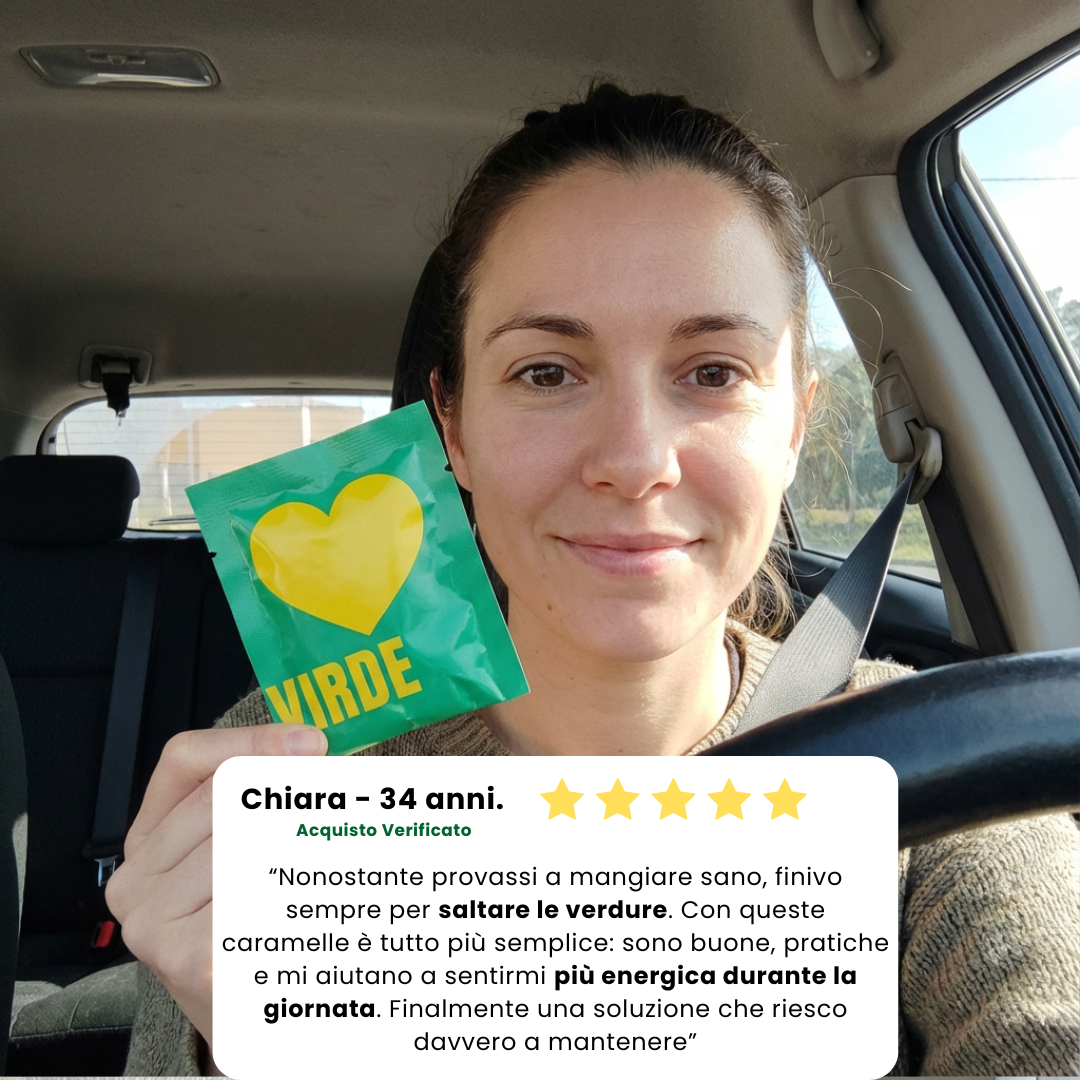 VIRDE - Il Tuo Fabbisogno Giornaliero di Verdure in Caramelle