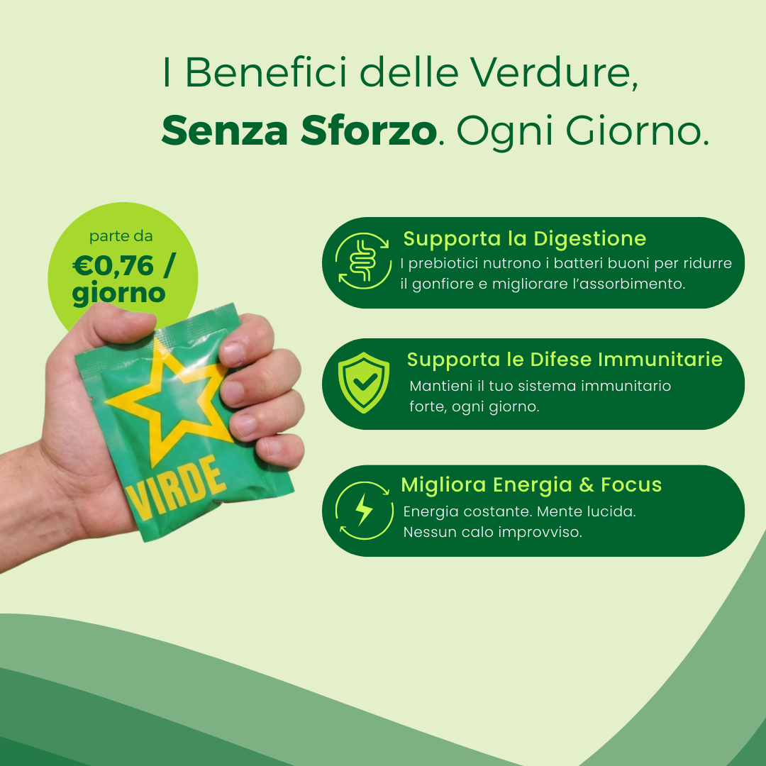 VIRDE - Il Tuo Fabbisogno Giornaliero di Verdure in Caramelle