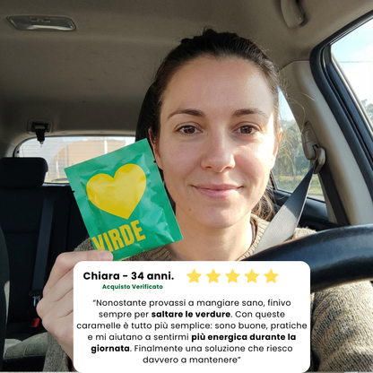 VIRDE - Il Tuo Fabbisogno Giornaliero di Verdure in Caramelle