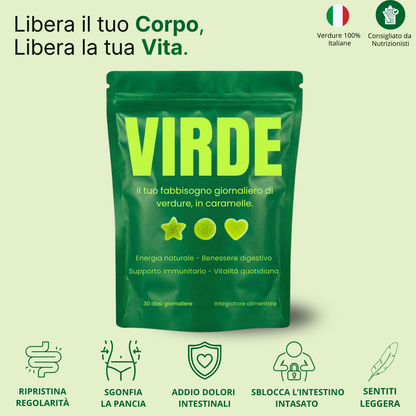 VIRDE - La Formula Completa Per Riattivare L'Intestino e Sgonfiare La Pancia